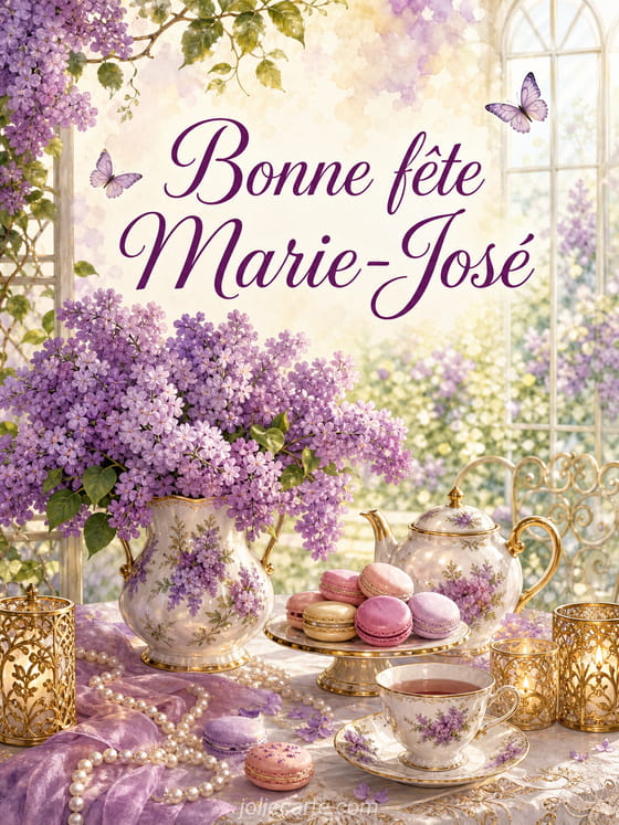 Carte bonne fête Marie-José