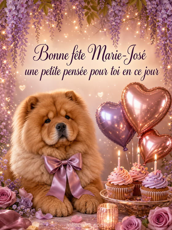 Carte bonne fête Marie-José