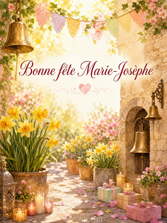 Carte bonne fĂȘte Marie-JosĂšphe