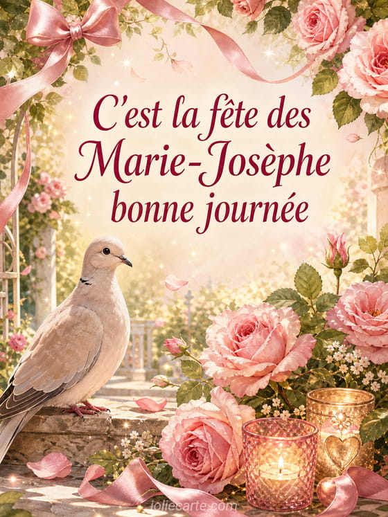 Carte bonne fĂȘte Marie-JosĂšphe