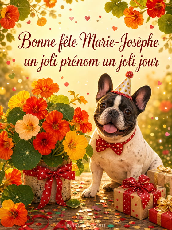 Carte bonne fĂȘte Marie-JosĂšphe