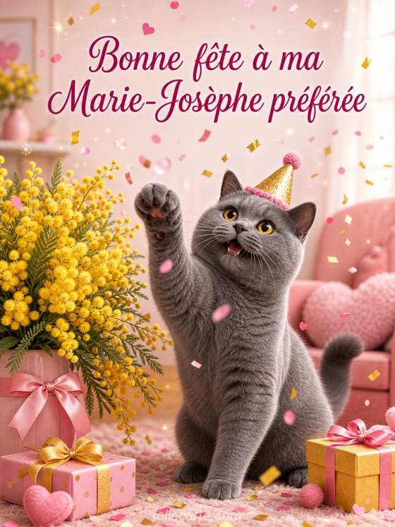 Carte bonne fĂȘte Marie-JosĂšphe