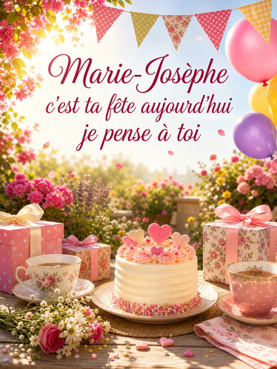 Carte bonne fĂȘte Marie-JosĂšphe