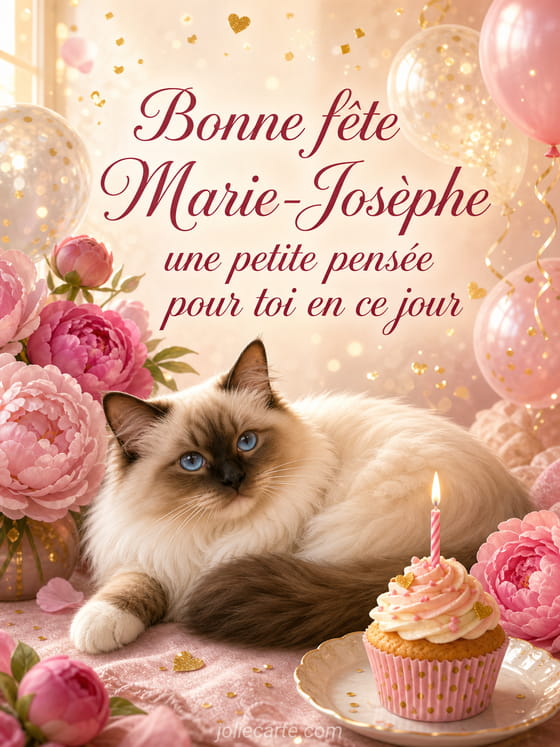 Carte bonne fĂȘte Marie-JosĂšphe