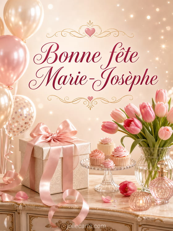 Carte bonne fĂȘte Marie-JosĂšphe
