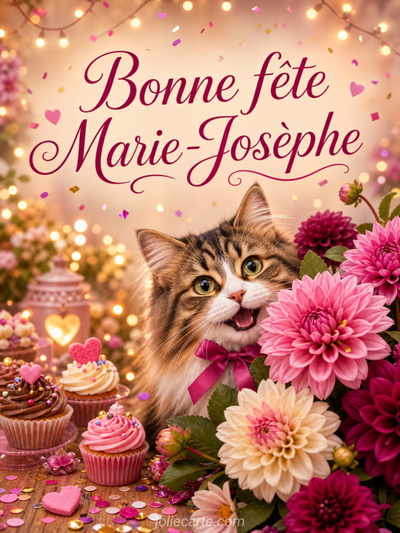 Carte bonne fĂȘte Marie-JosĂšphe