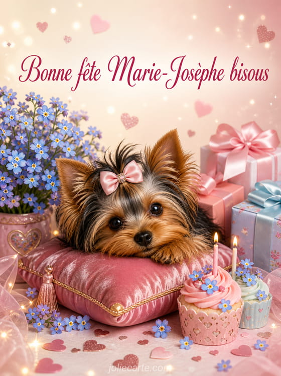 Carte bonne fĂȘte Marie-JosĂšphe