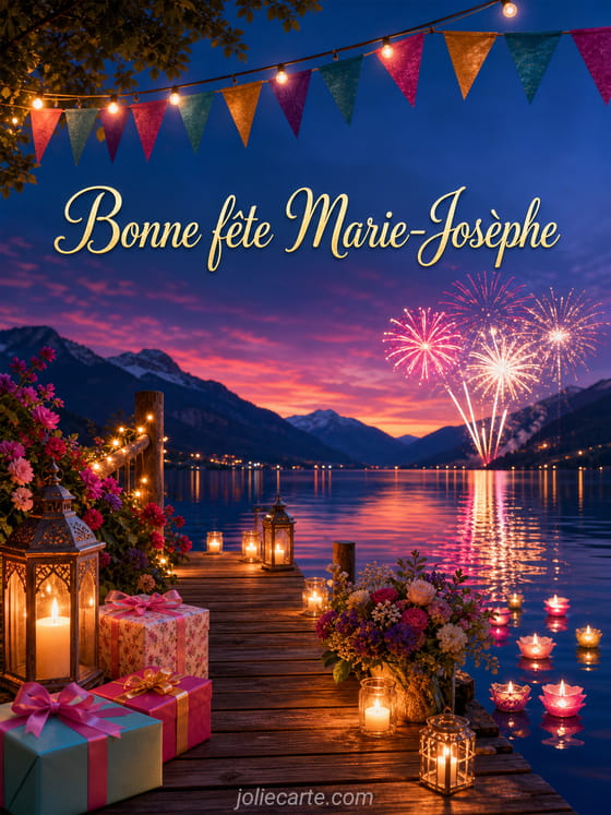 Carte bonne fĂȘte Marie-JosĂšphe