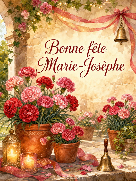 Carte bonne fĂȘte Marie-JosĂšphe