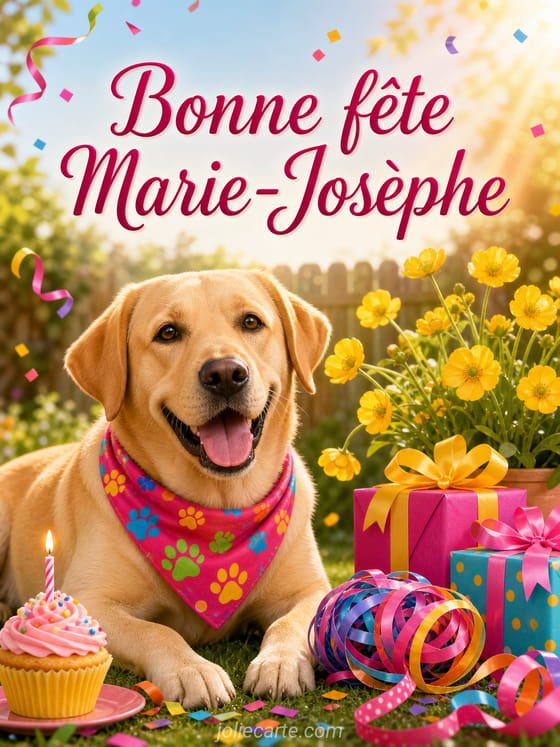 Carte bonne fĂȘte Marie-JosĂšphe