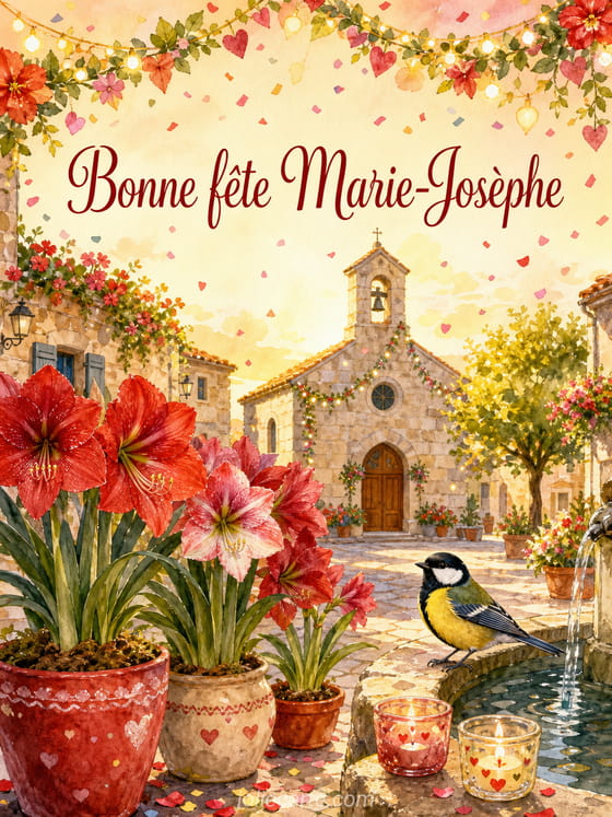 Carte bonne fĂȘte Marie-JosĂšphe