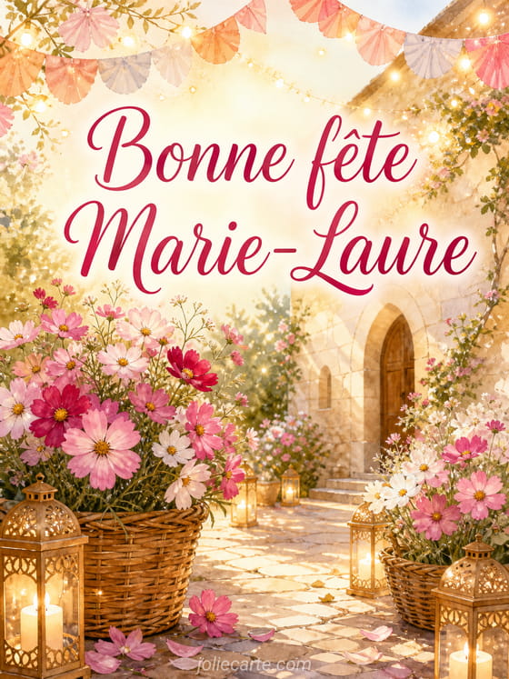 Carte bonne fête Marie-Laure