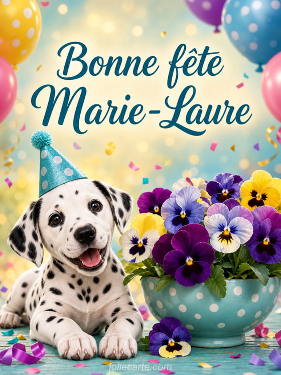 Carte bonne fête Marie-Laure