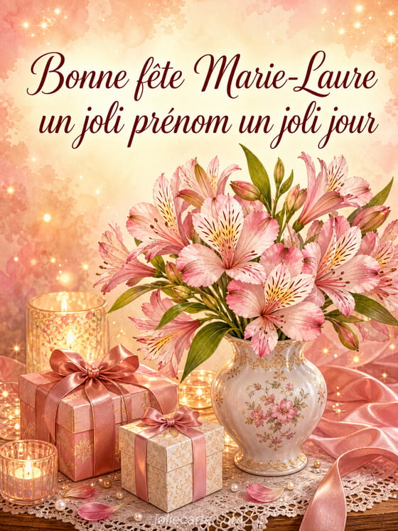 Carte bonne fête Marie-Laure