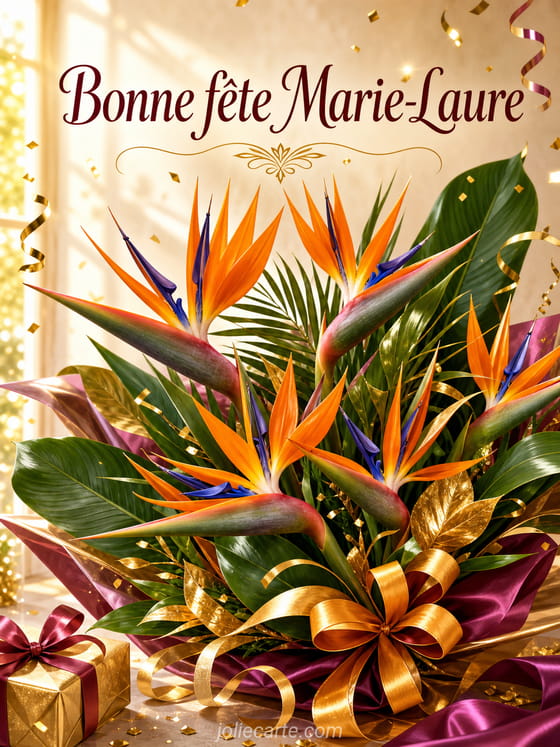 Carte bonne fête Marie-Laure