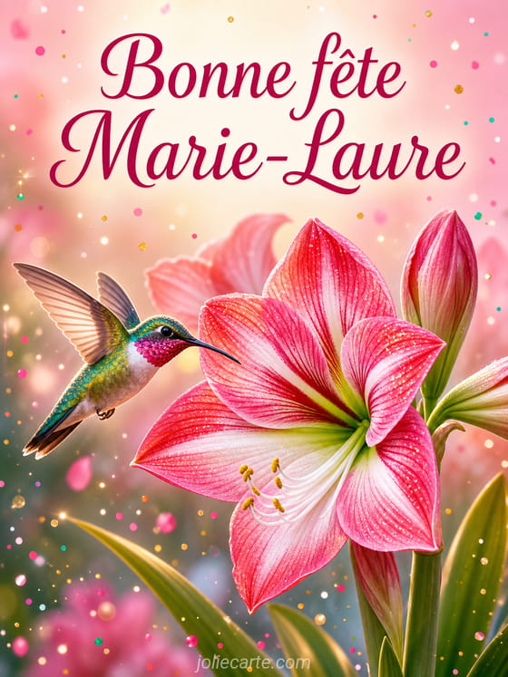 Carte bonne fête Marie-Laure