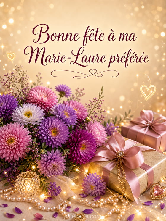 Carte bonne fête Marie-Laure