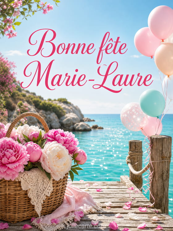 Carte bonne fête Marie-Laure