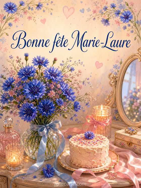 Carte bonne fête Marie-Laure