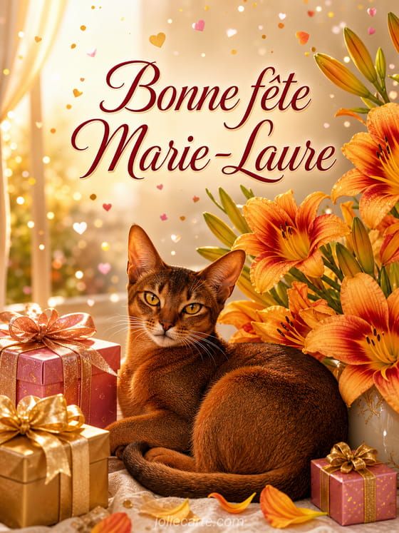 Carte bonne fête Marie-Laure