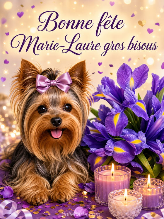 Carte bonne fête Marie-Laure
