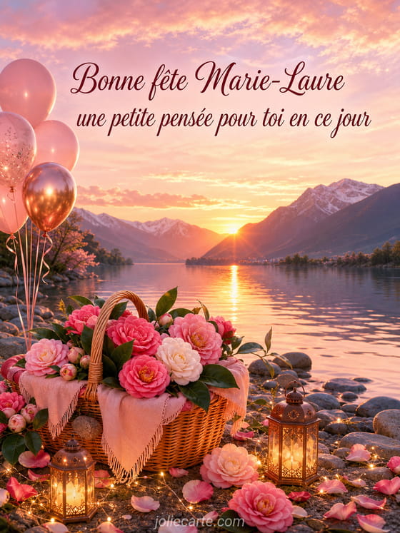 Carte bonne fête Marie-Laure