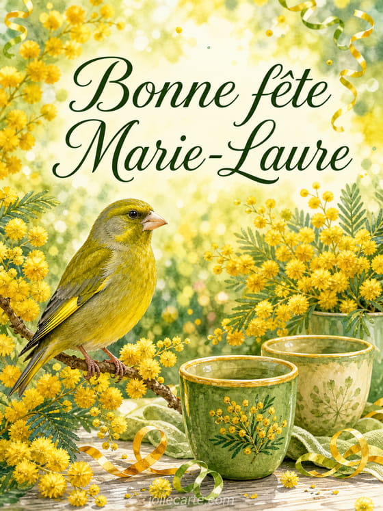 Carte bonne fête Marie-Laure