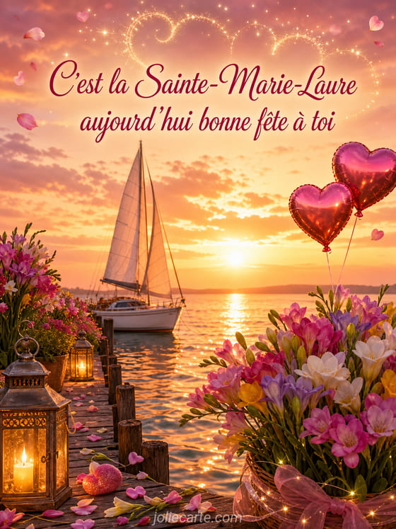 Carte bonne fête Marie-Laure