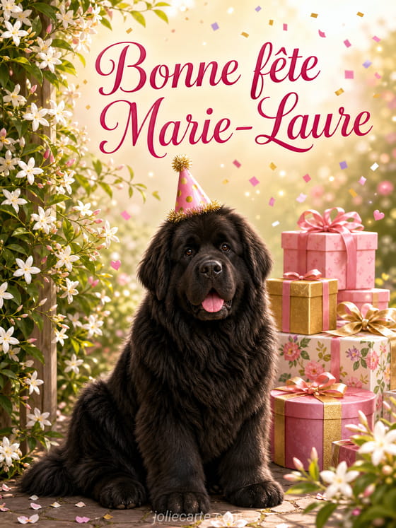 Carte bonne fête Marie-Laure