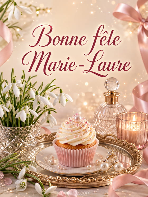 Carte bonne fête Marie-Laure