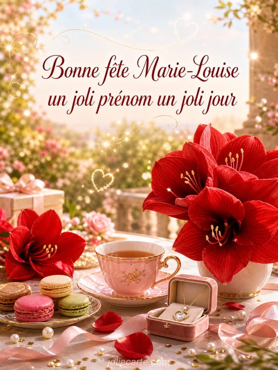 Carte bonne fête Marie-Louise