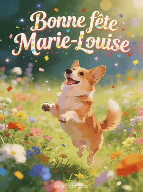 Bonne fête Marie-louise - Marie louise gif bonne fete gratuit