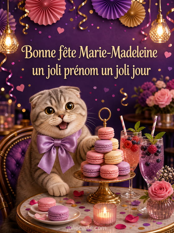 Carte bonne fĂȘte Marie-Madeleine