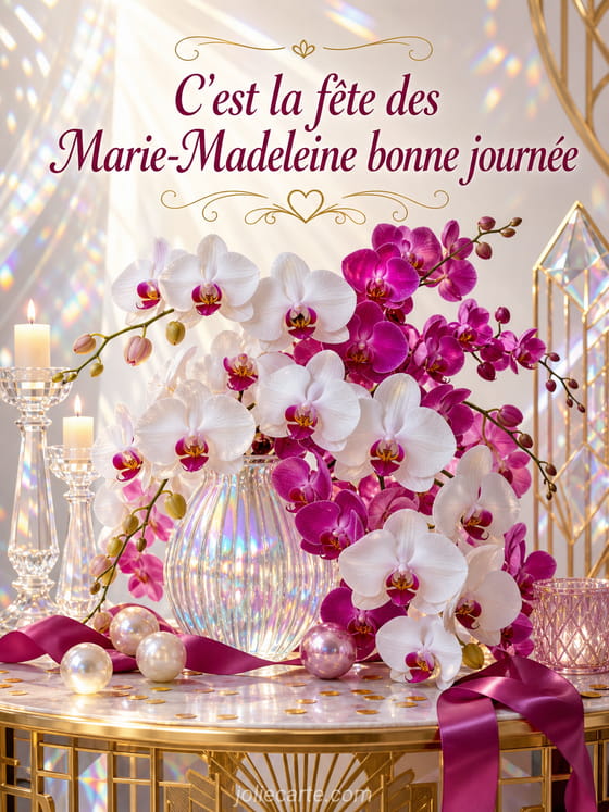 Carte bonne fĂȘte Marie-Madeleine