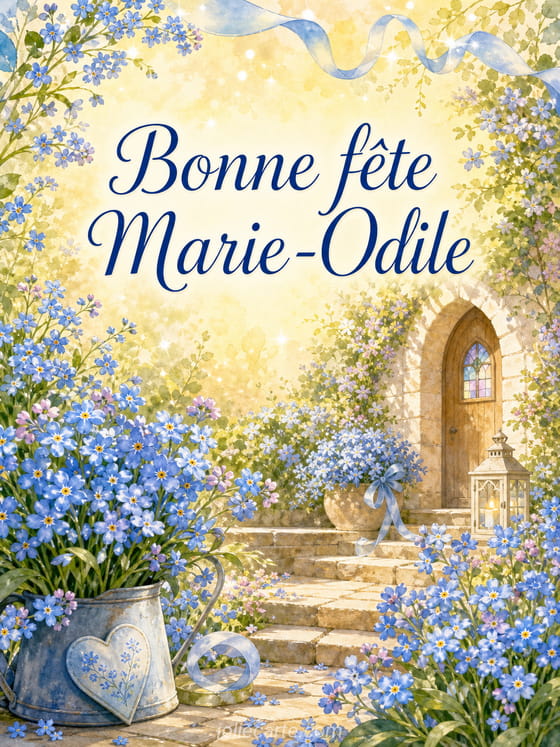 Carte bonne fĂȘte Marie-Odile