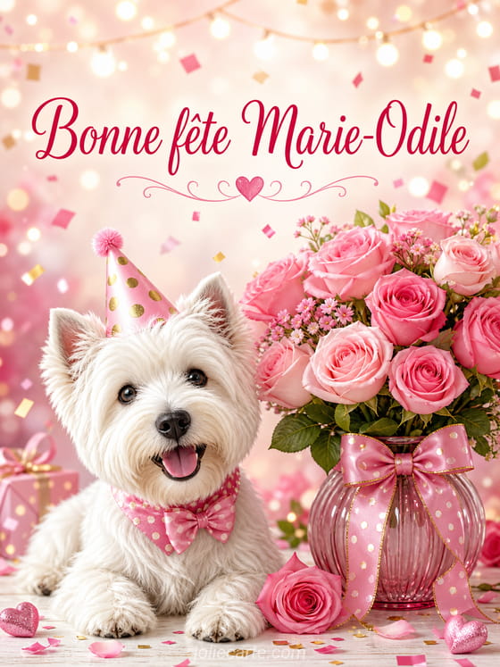 Carte bonne fĂȘte Marie-Odile