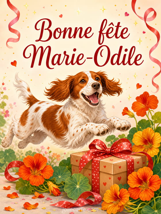 Carte bonne fĂȘte Marie-Odile