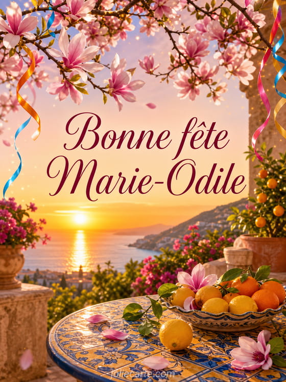 Carte bonne fĂȘte Marie-Odile