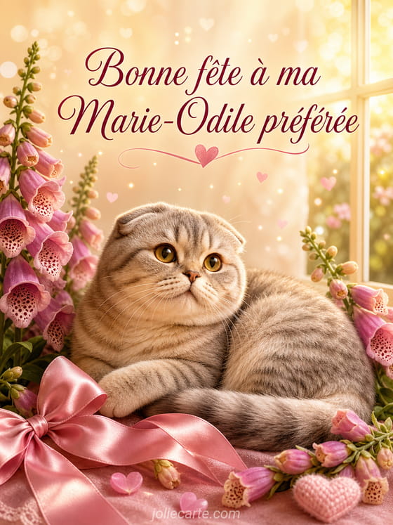 Carte bonne fĂȘte Marie-Odile