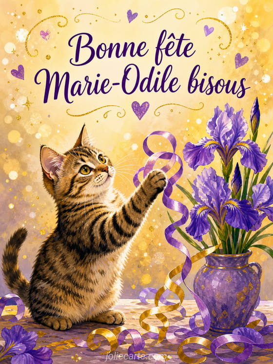 Carte bonne fĂȘte Marie-Odile