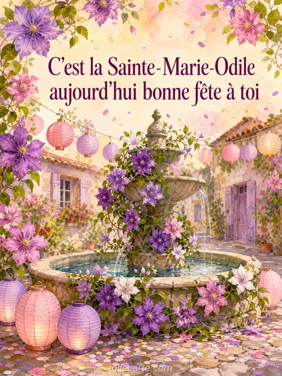 Carte bonne fĂȘte Marie-Odile