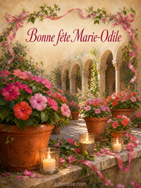 Carte bonne fĂȘte Marie-Odile