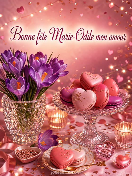 Carte bonne fĂȘte Marie-Odile