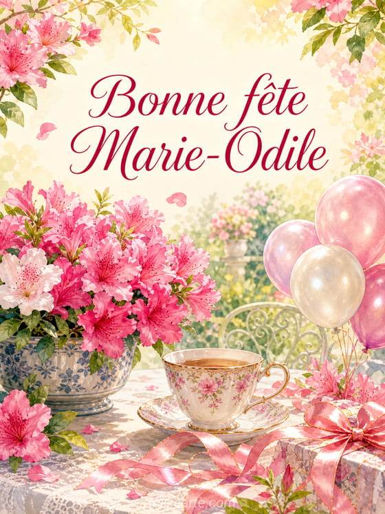 Carte bonne fĂȘte Marie-Odile