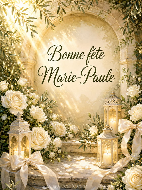 Carte bonne fĂȘte Marie-Paule