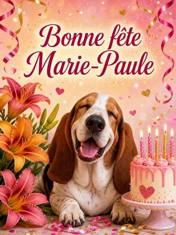 Carte bonne fĂȘte Marie-Paule