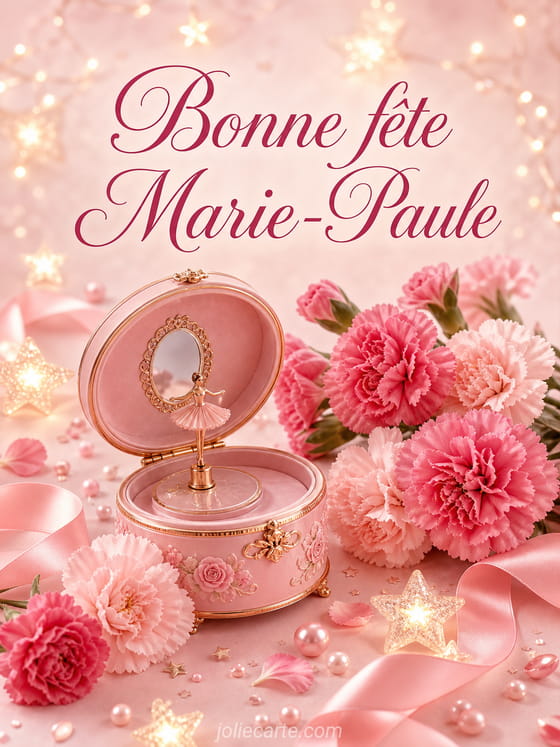 Carte bonne fĂȘte Marie-Paule