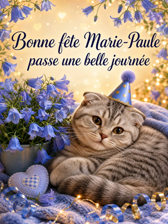 Carte bonne fĂȘte Marie-Paule