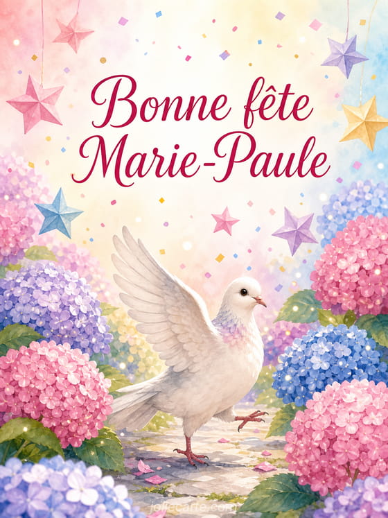 Carte bonne fĂȘte Marie-Paule