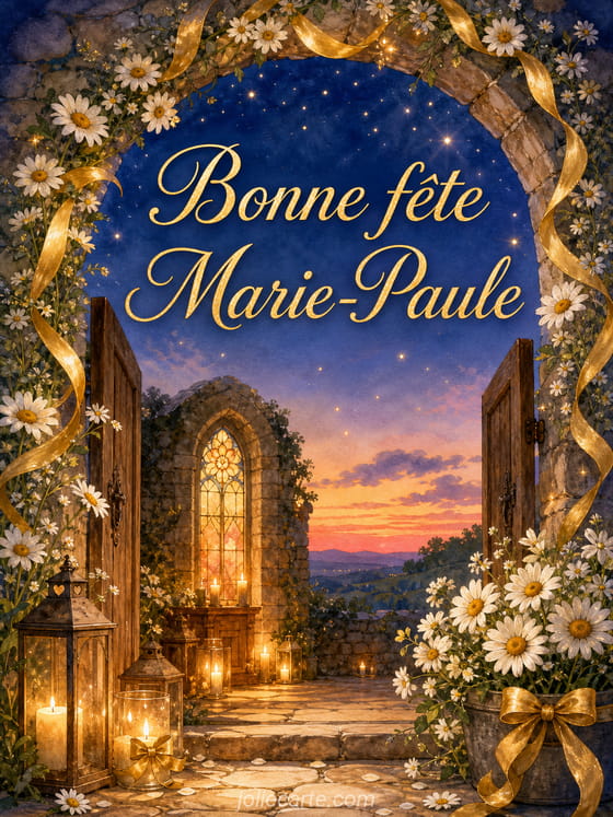 Carte bonne fĂȘte Marie-Paule